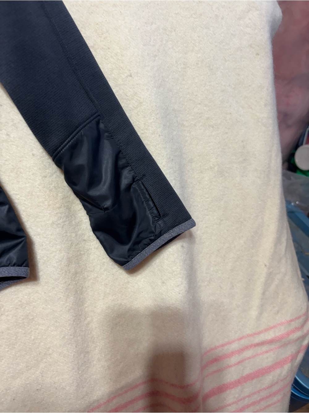 ♻️ Under Armour ColdGear Full Zip Hooded Jacket XL | Black Performance Fleece - Picture 8 of 10